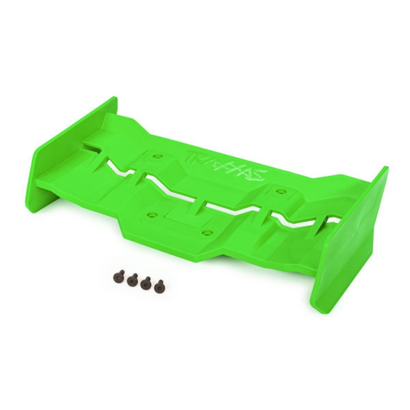 TRAXXAS 7821G Wing, green/ 4x12mm FCS (4)