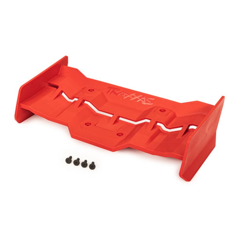 TRAXXAS 7821R Wing, red/ 4x12mm FCS (4)