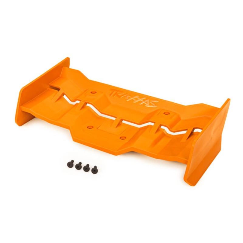 TRAXXAS 7821T Wing, orange/ 4x12mm FCS (4)