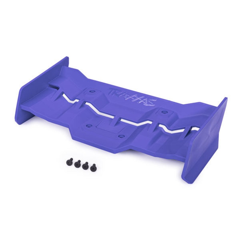 TRAXXAS 7821X Wing, blue/ 4x12mm FCS (4)