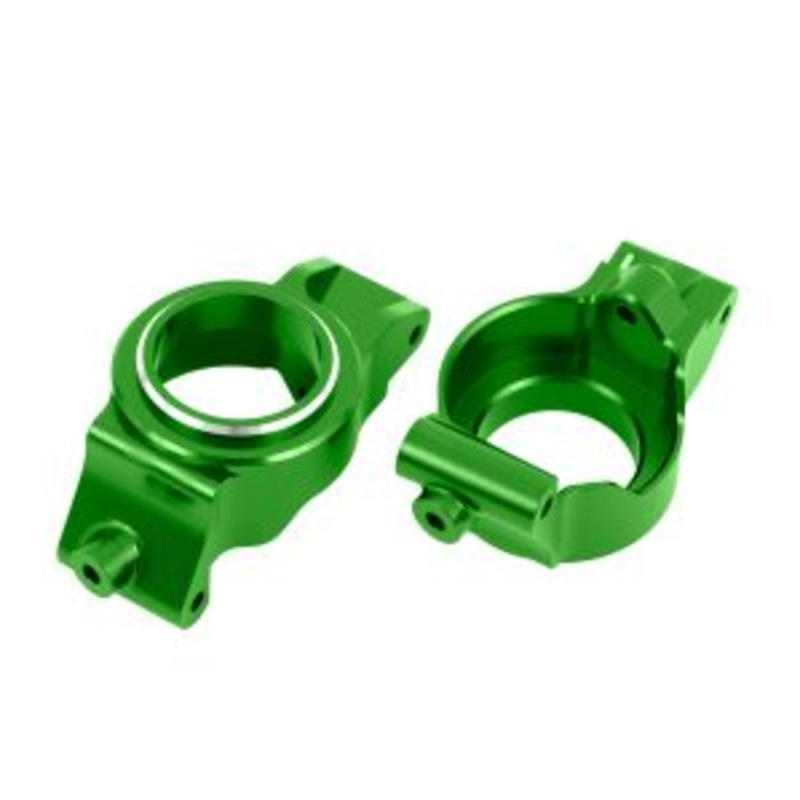 TRAXXAS 7832-GREEN Caster blocks (c-hubs), 6061-T6 aluminum (green-anodized), left & right
