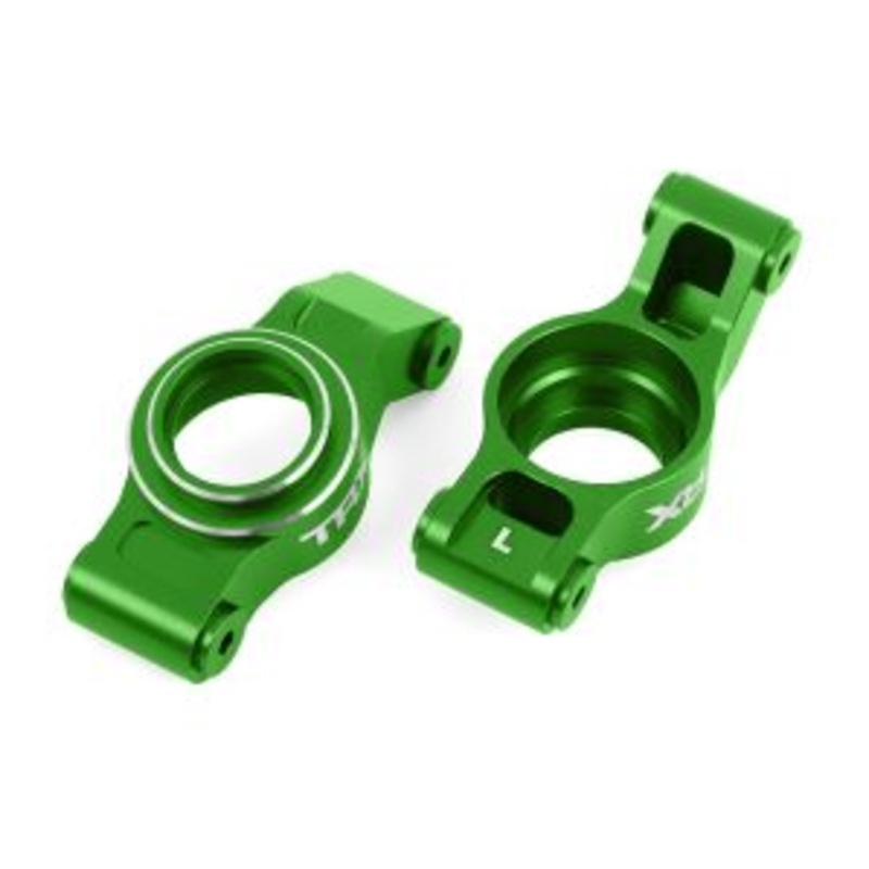 TRAXXAS 7852-GREEN Carriers, stub axle (green-anodized 6061-T6 aluminum) (left & right)