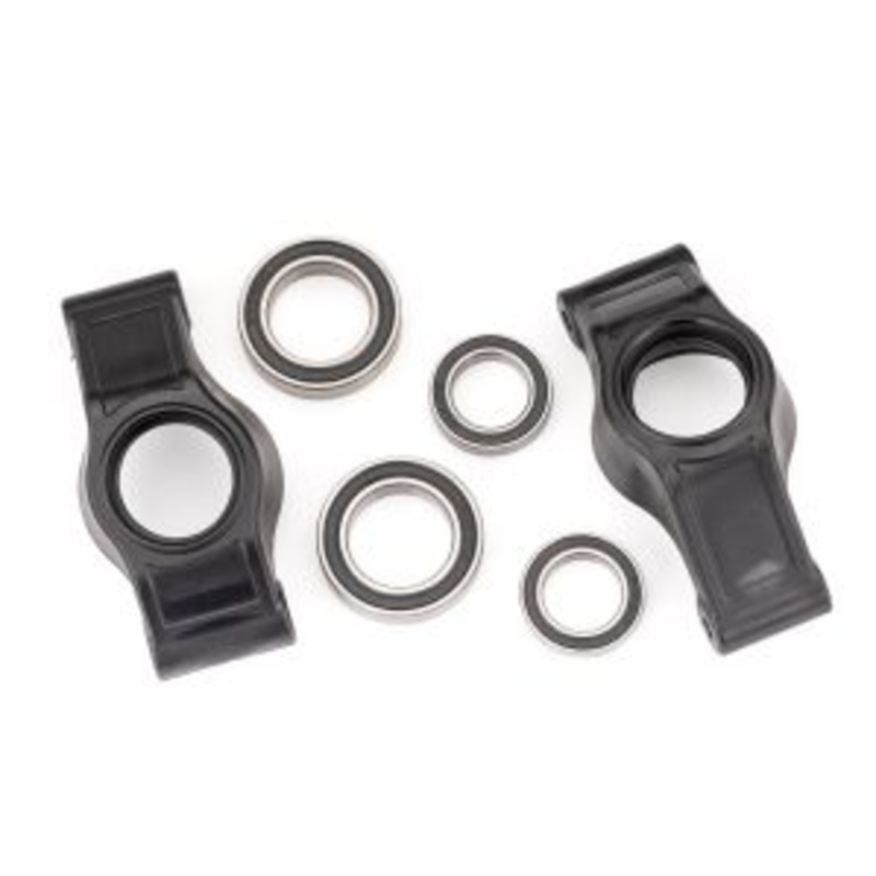 TRAXXAS 7852X Carriers, stub axle (rear) (left & right)/ 20x32x7mm bearings (2)/ 15x24x5mm bearings (2)