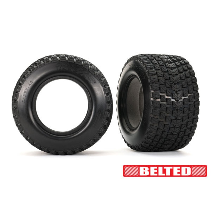 TRAXXAS 7860 Tires, Gravix (belted, dual profile (4.3" outer, 5.7" inner)) (left & right)/ foam inserts (2)