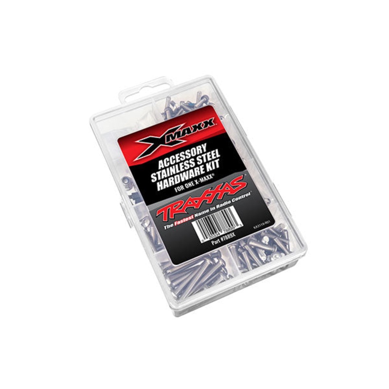 TRAXXAS 7889X Hardware kit, stainless steel, X-Maxx (contains all stainless steel hardware used on X-Maxx)