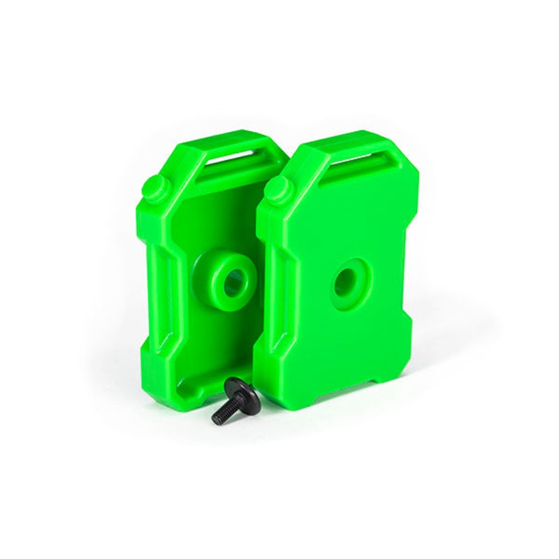 TRAXXAS 8022-GRN Fuel canisters (green) (2)/ screw pin