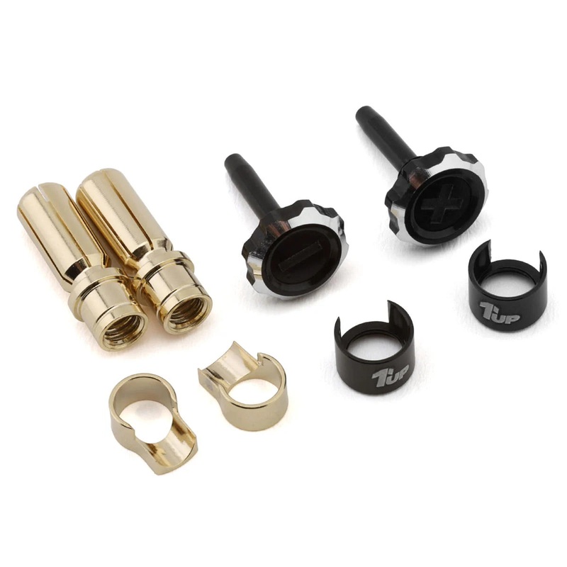 1 UP 190450 "Lockdown" Adjustable Bullet Plug Grips w/5mm Bullets (Black/Black)
