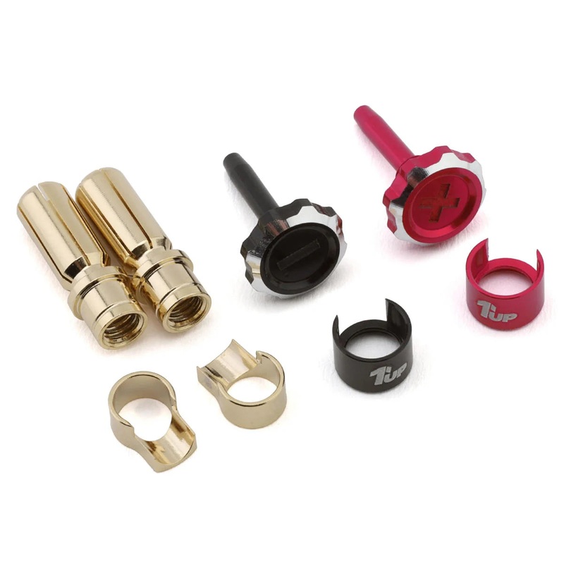 1 UP 190454 "Lockdown" Adjustable Bullet Plug Grips w/5mm Bullets (Pink/Black)