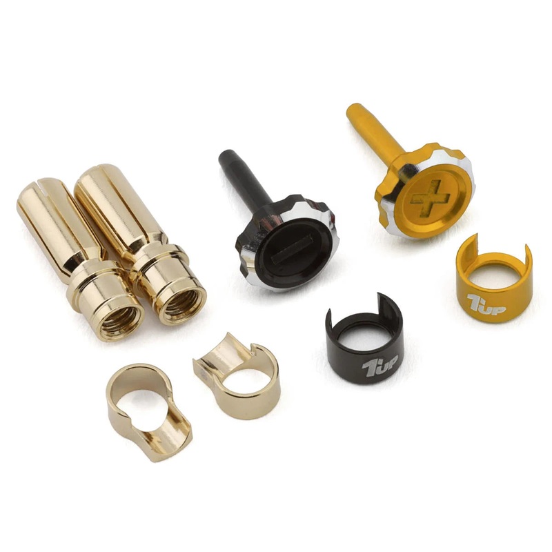 1 UP 190457 "Lockdown" Adjustable Bullet Plug Grips w/5mm Bullets (Gold/Black)