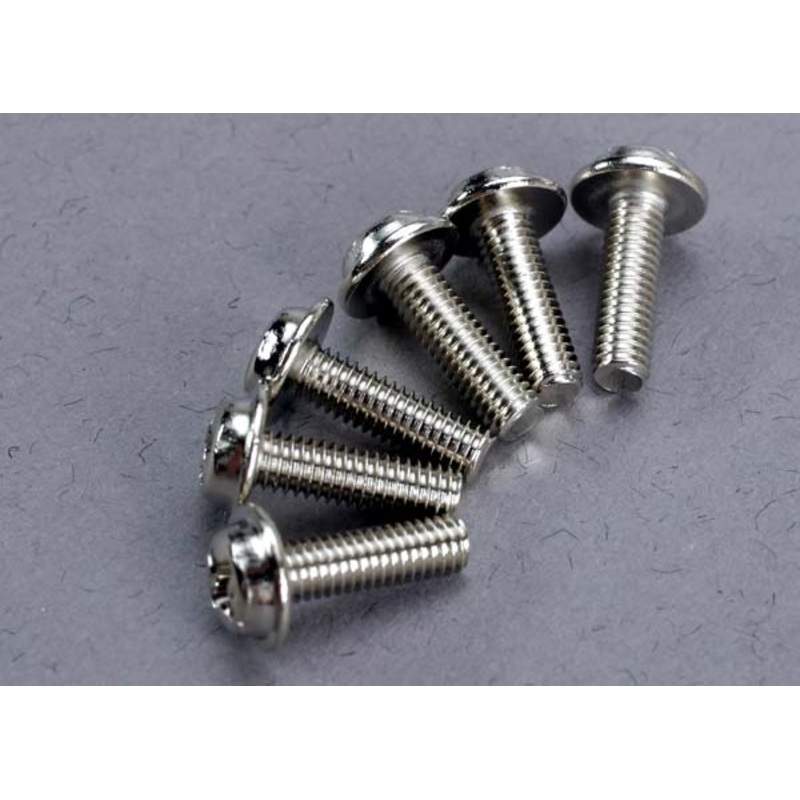 TRAXXAS 3193 Screws, 3x10mm washerhead machine (6)