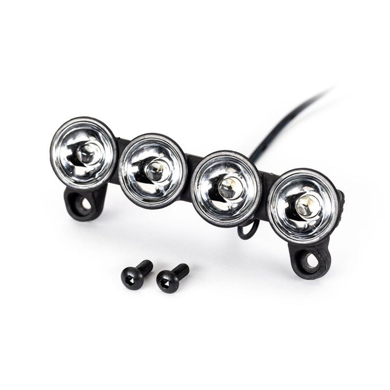 TRAXXAS 3690 LED light bar, front (assembled)/ 3x8 BCS (2)/ 2.5x8 BCS (2) (requires front bumper #5835X for 2WD Slash, #3635 for 2WD Stampede, #3630 for 2WD Bigfoot No. 1, #6835X for 4WD Slash, or #6735 for 4WD Stampede)