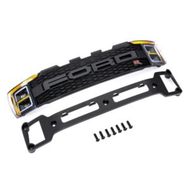 TRAXXAS 10120 Grille/ grille mount/ 3x10 BCS (7) (fully assembled, includes installed headlight lenses and decals) (fits #10111 body)