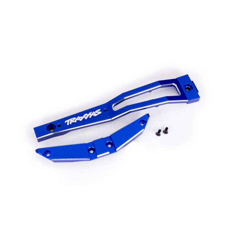TRAXXAS 10221-BLUE Chassis brace, front, 6061-T6 aluminum (blue-anodized/ 2.5x6mm CCS (with threadlock) (2)