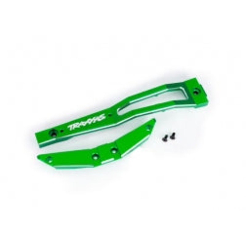 TRAXXAS 10221-GREEN Chassis brace, front, 6061-T6 aluminum (green-anodized/ 2.5x6mm CCS (with threadlock) (2)