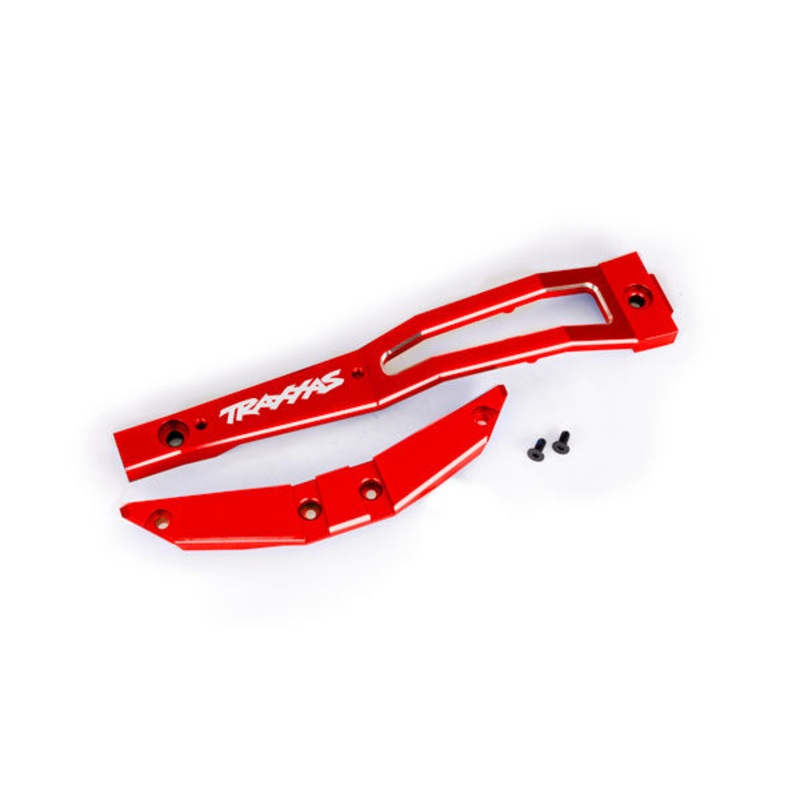 TRAXXAS 10221-RED Chassis brace, front, 6061-T6 aluminum (red-anodized/ 2.5x6mm CCS (with threadlock) (2)