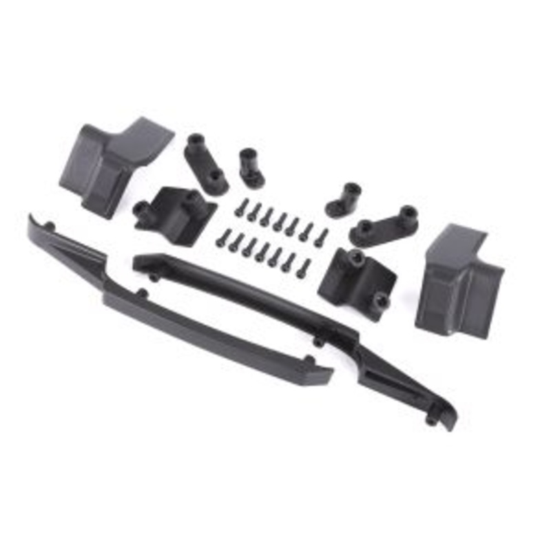 TRAXXAS 10224 Body reinforcement set, black/ skid pads (roof)/ 3x10mm CS (14) (fits #10211 body)