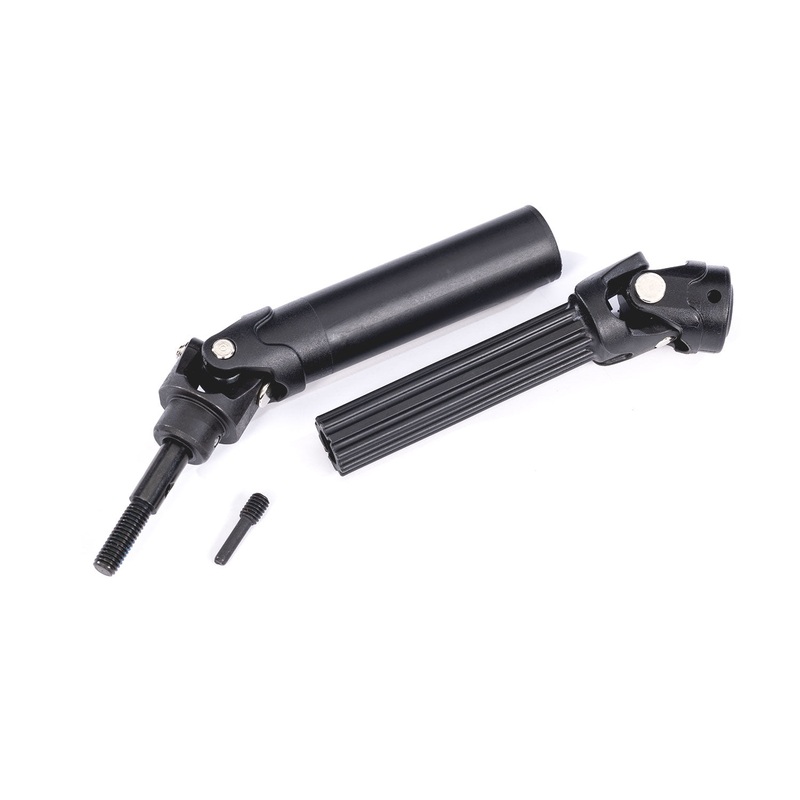 TRAXXAS 10250 Driveshaft assembly, front or rear, Maxx Duty steel core (left or right) (1) (fully assembled, ready to install)/ screw pin (1)