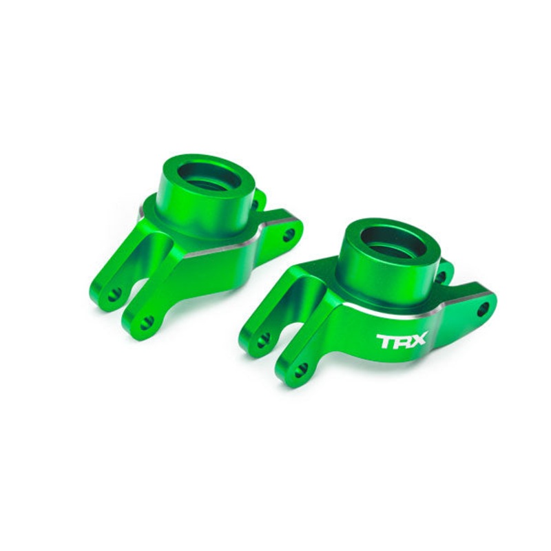 TRAXXAS 10252-GRN Carriers, stub axle (green-anodized 6061-T6 aluminum) (rear) (left & right)