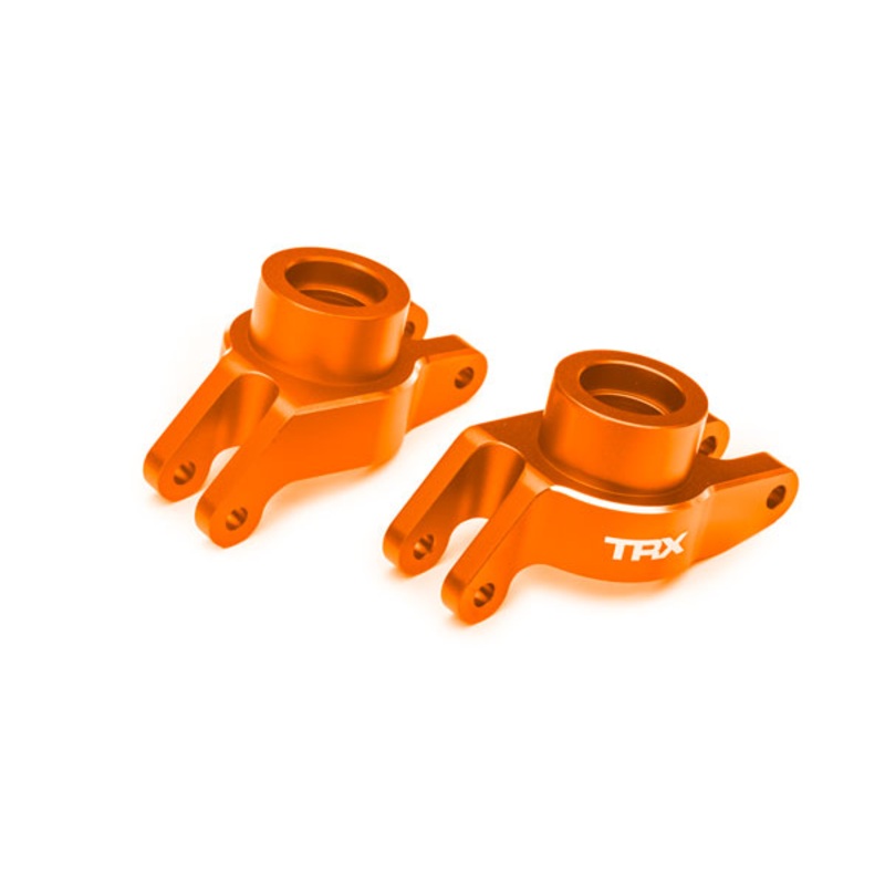 TRAXXAS 10252-ORNG Carriers, stub axle (orange-anodized 6061-T6 aluminum) (rear) (left & right)