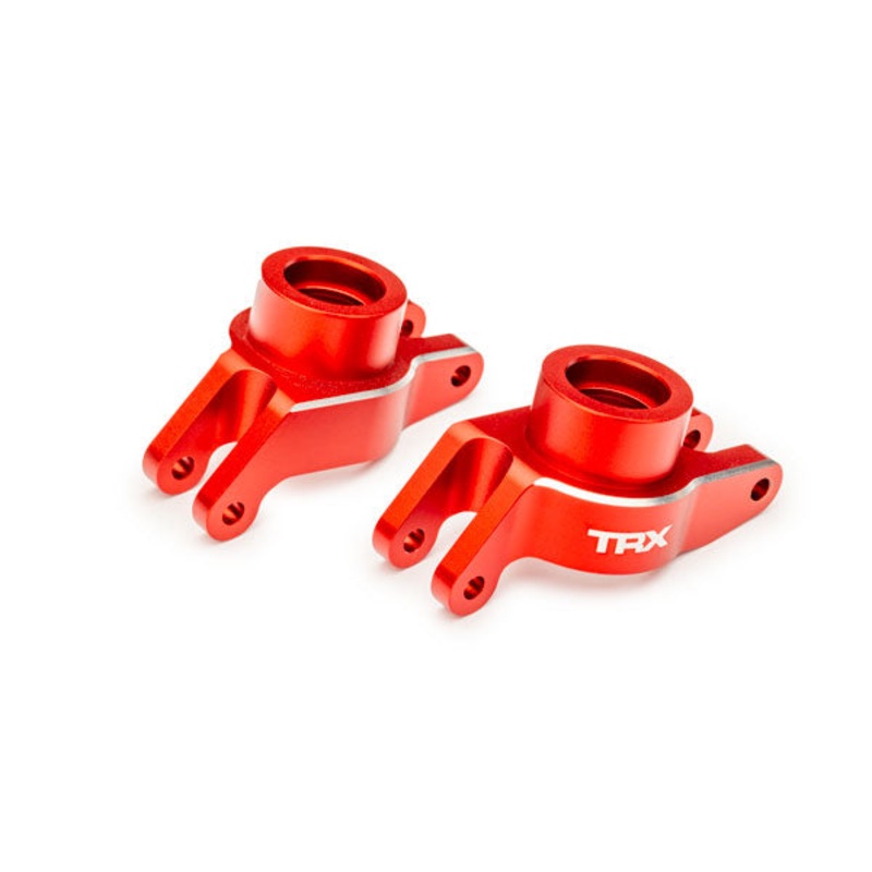 TRAXXAS 10252-RED Carriers, stub axle (red-anodized 6061-T6 aluminum) (rear) (left & right)