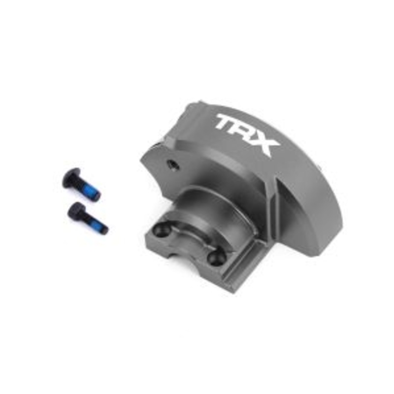 TRAXXAS 10287-GRAY Cover, gear (gray-anodized 6061-T6 aluminum)