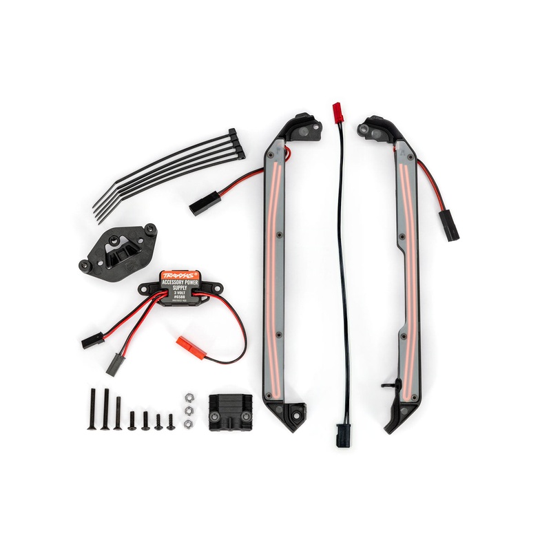 TRAXXAS 10590-RED LED light set, red, complete (underbody) (fits 4-Tec 2.0 or 4-Tec Drift)