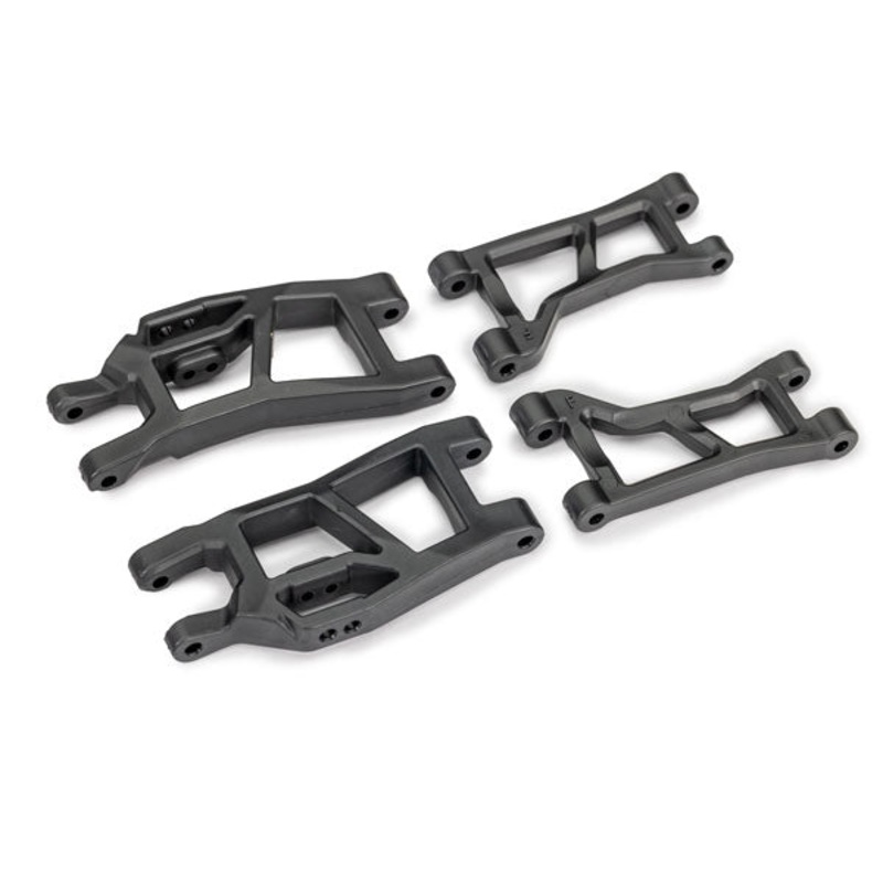 TRAXXAS 10731 Suspension arms, front (upper (2)/ lower left (1)/ lower right (1))