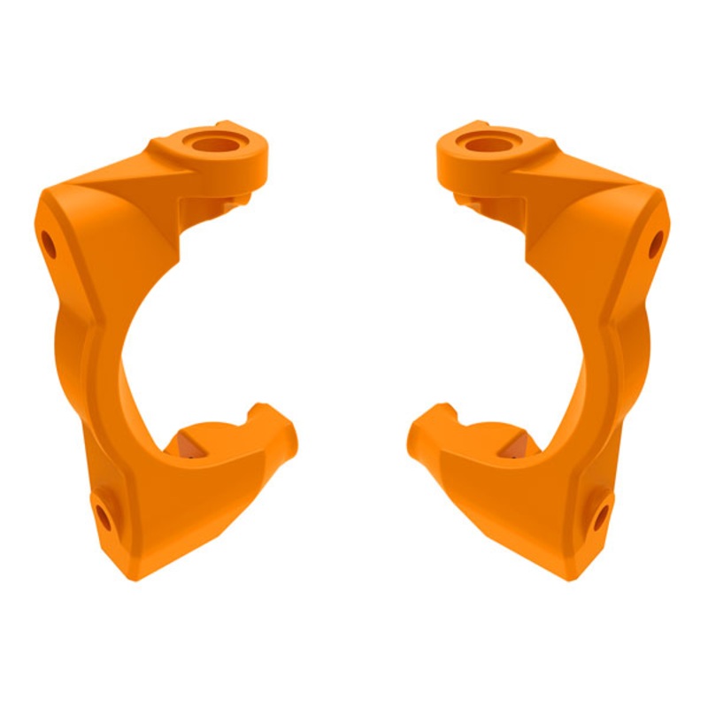 TRAXXAS 10732-ORNG Caster blocks (c-hubs), left & right (orange)