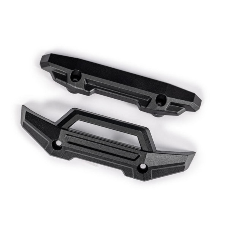 TRAXXAS 10735-BLACK  Bumper, front (1)/ rear (1)