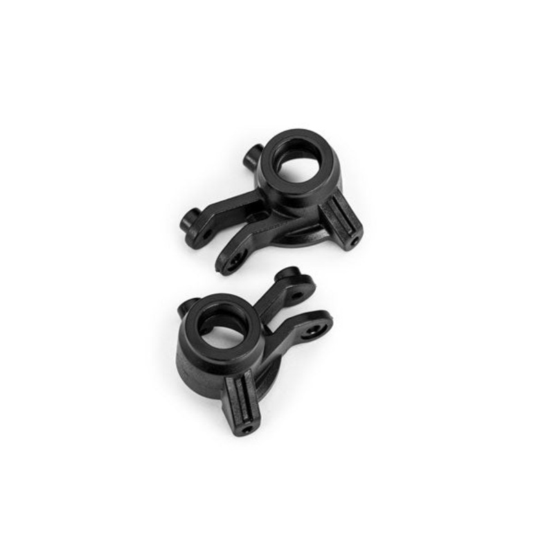 TRAXXAS 10736-BLACK Steering blocks, left & right (black)