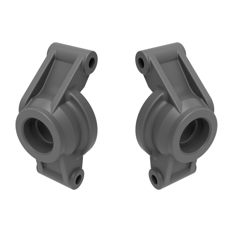 TRAXXAS 10752-GRAY Carriers, stub axle (gray) (rear) (left & right)