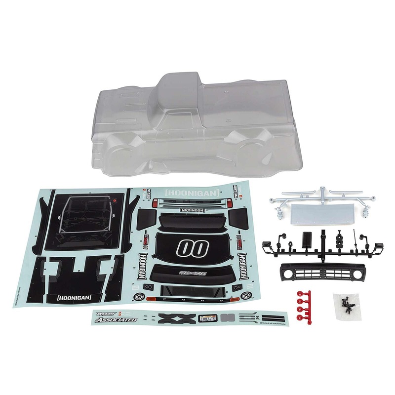 ASSOCIATED 21589 Reflex 14R Hoonitruck Body Set, Clear