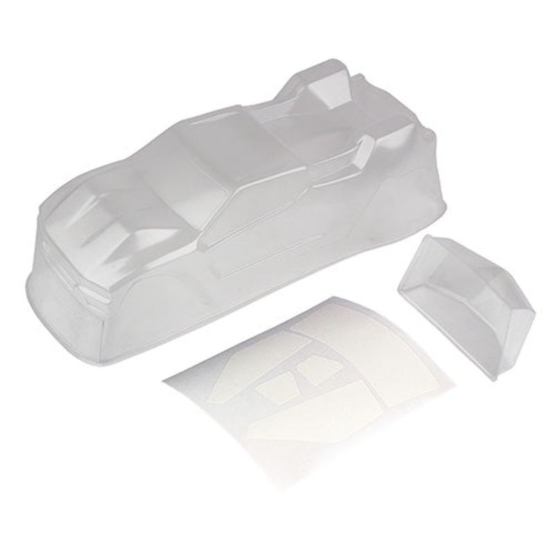 ASSOCIATED 71126 LEXAN BODY T6.1 Body and Spoiler, clear