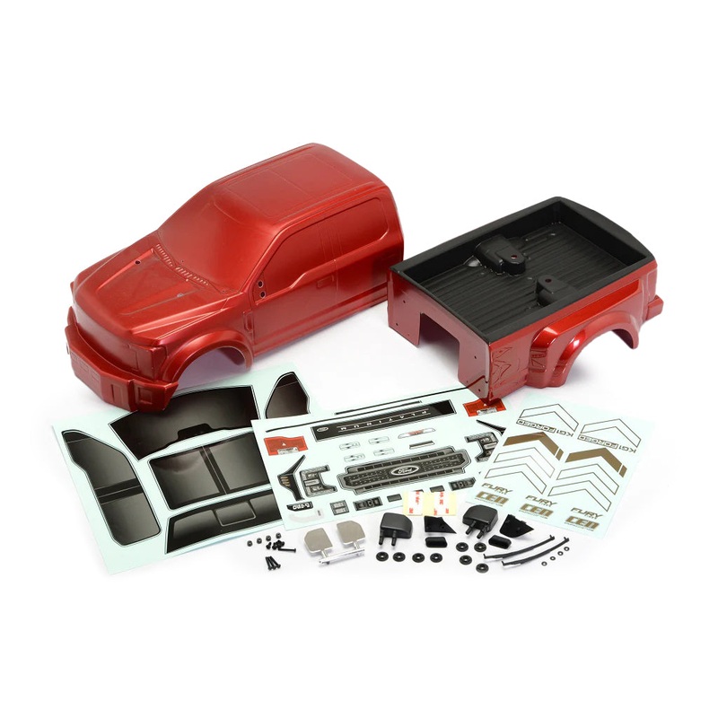 CEN RACING CD0904 FORD F-450 SD Complete Body Set, Candy Apple Red