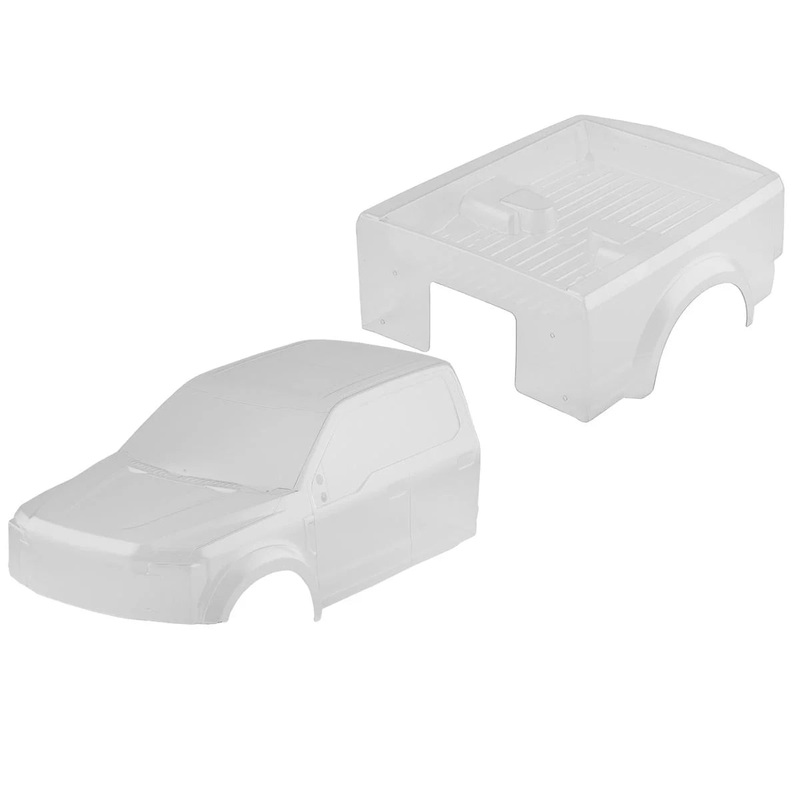 CEN RACING CD0910 Ford F-250 Complete Body Set (Clear) w/Headlight Bracket