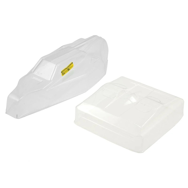 JCONCEPTS 0318 S2 Clear Body with Aero Wing: TLR 22 4.0/5.0 with Stand-Up or Laydown Transmission