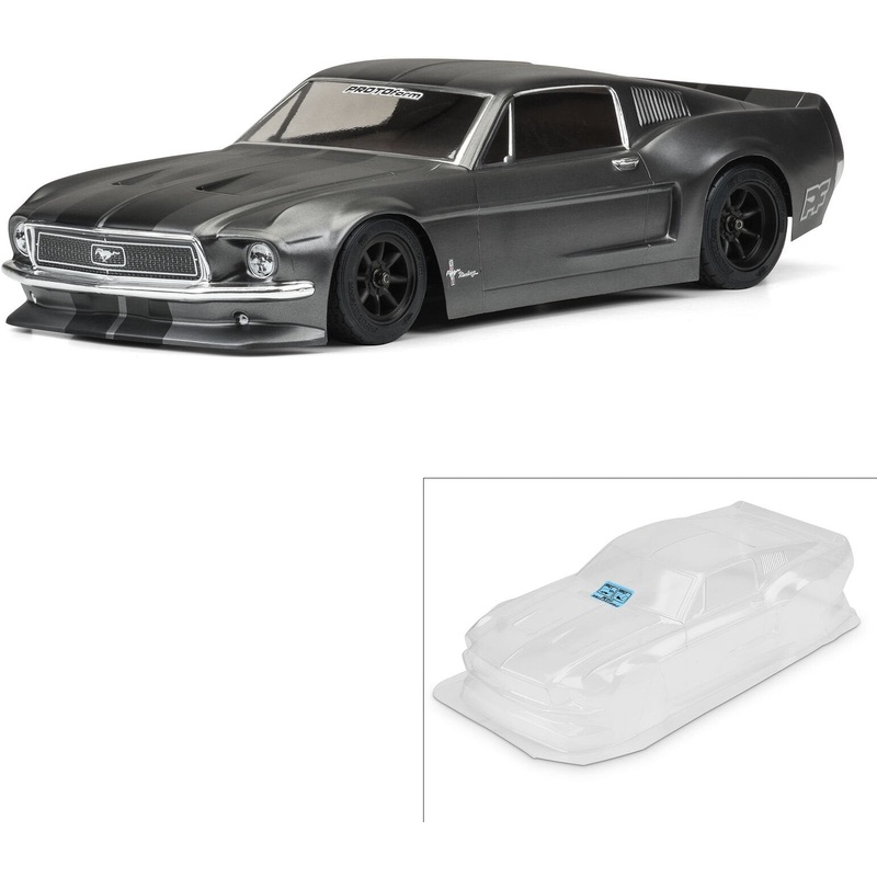PROTOFORM 1558-40 1/10 1968 Ford Mustang Clear Body: Vintage Trans-Am VTA