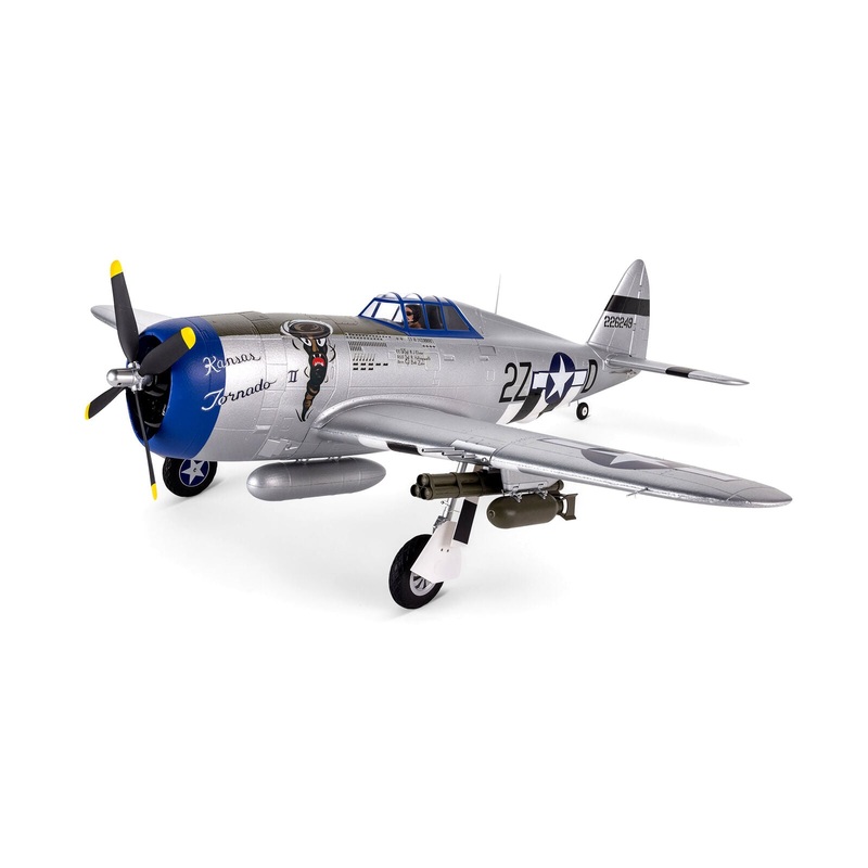 EFLITE EFL08450 P-47 Razorback 1.2m BNF Basic with AS3X & SAFE Select