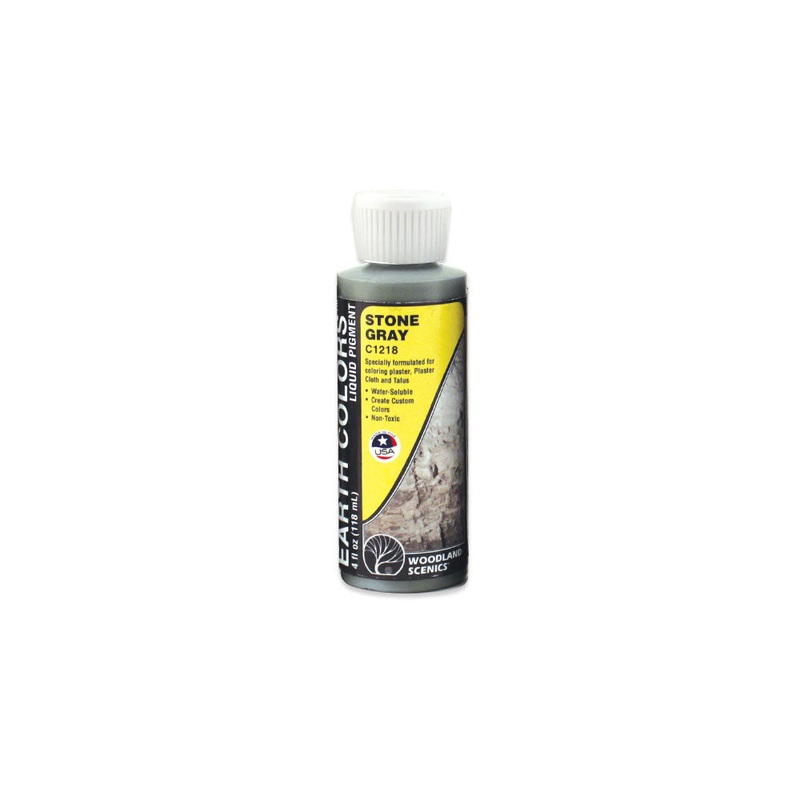 WOODLAND SCENICS C1218 Earth Color, Stone Gray 4oz