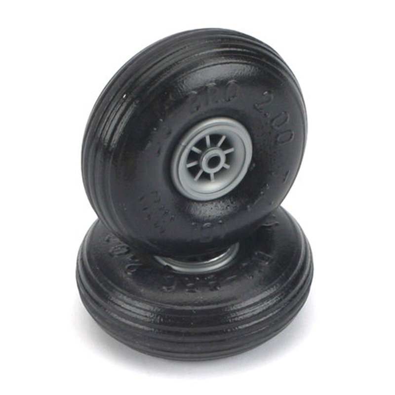 DUBRO 225TL Treaded Lite Wheels 2-1/4" (2)