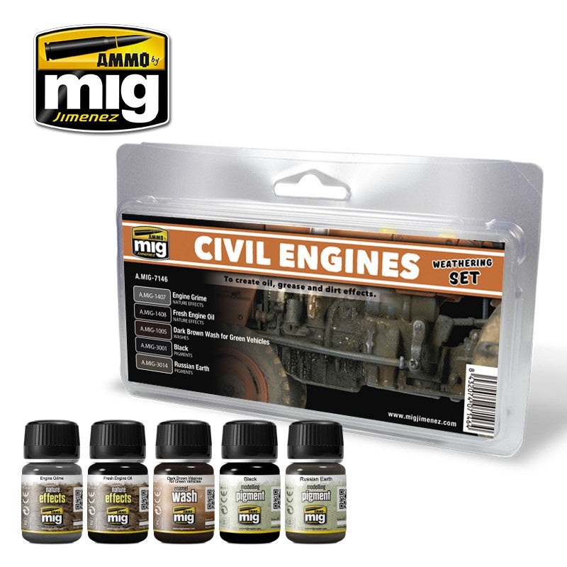 AMMO - 7146 Civil Engines (Weathering Set)