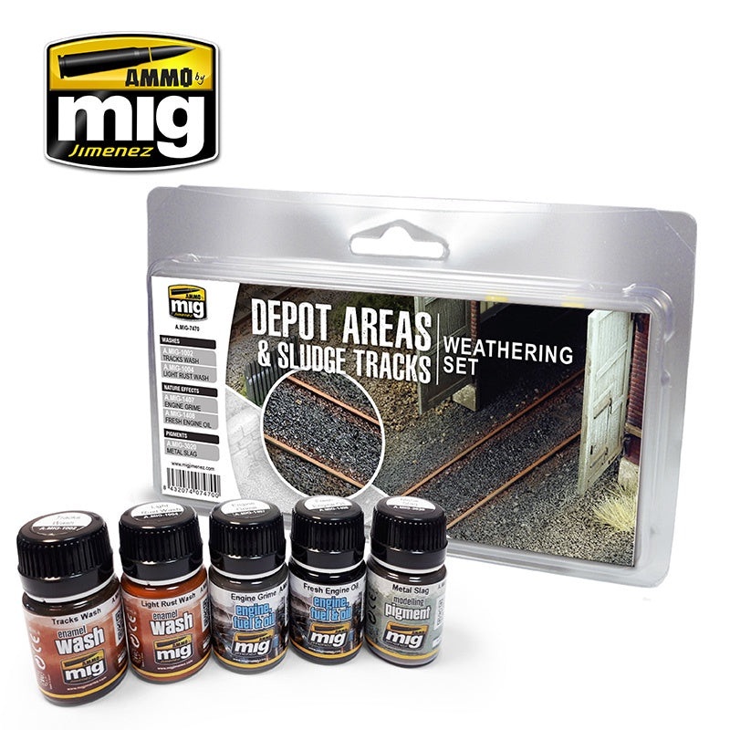 AMMO - 7470 Depot Areas - Sludge Tracks (Weathering Set)