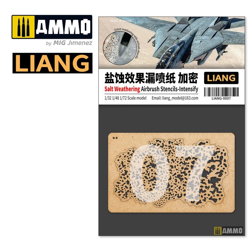 LIANG - Salt Weathering Effects Airbrush Stencils (Intensive)