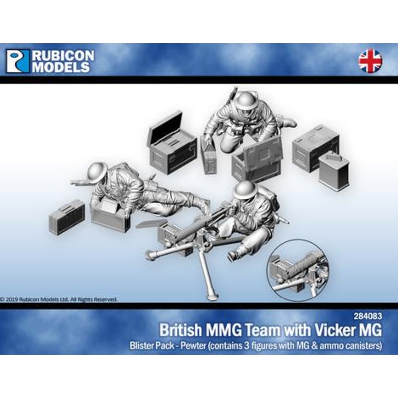 Rubicon Models - 1/56 British Vickers Machine Gun Team