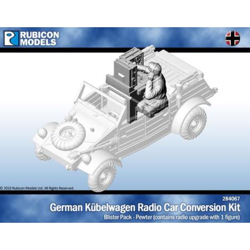 Rubicon Models - 1/56 Kubelwagen Radio Car Conversion with Crew