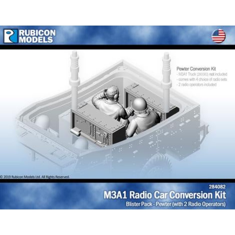Rubicon Models - 1/56 M3A1 Radio Car Conversion Kit with Crew