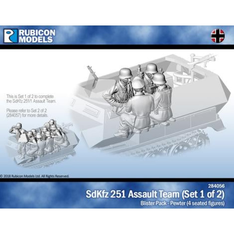 Rubicon Models - 1/56 SdKfz251/1 Assault Team - Set1of 2