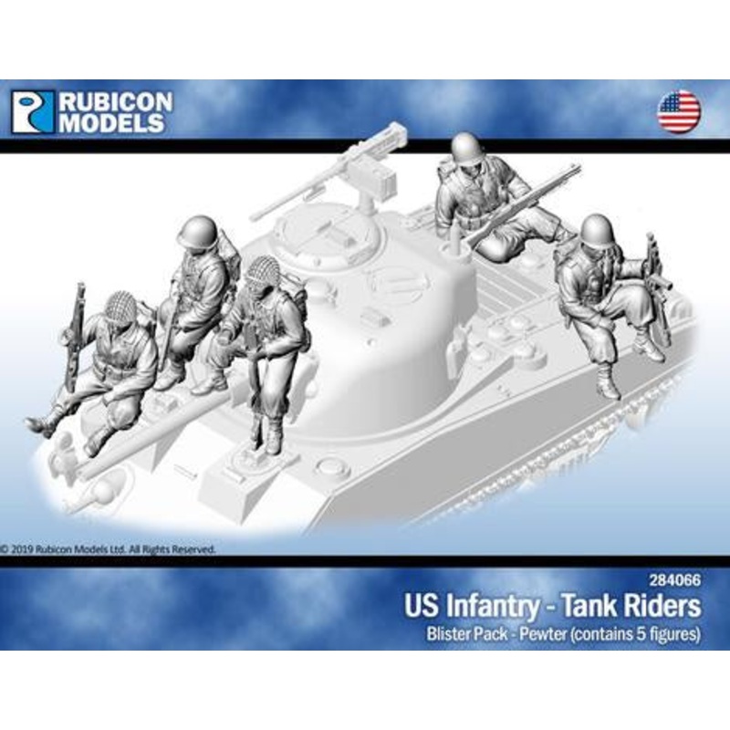 Rubicon Models - 1/56 US Infantry - Tank Riders