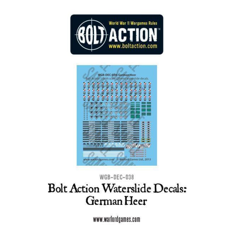 Warlord - Bolt Action Decals - German Heer