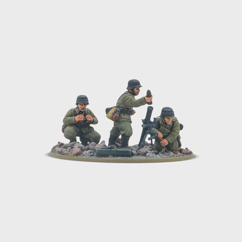 Warlord - Bolt Action  German Veterans Infantry Medium Mortar Team